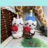 Chiikawa Plush Themed Toy Cake Decoration Cartoon Doll Keychain Pendant Backpack
