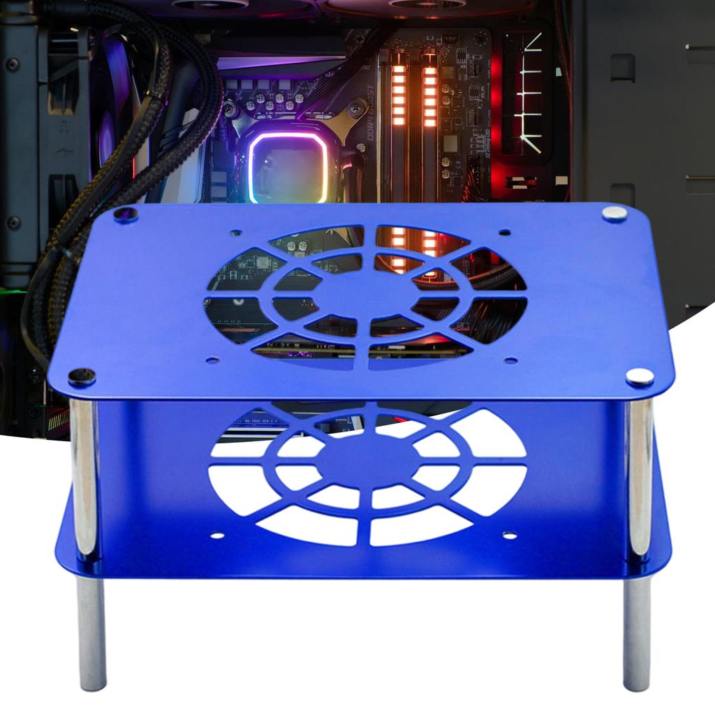 Fanless Cooling Stand for Router Premium Aluminum Material Double Tiers Architecture Thermal Management Solution