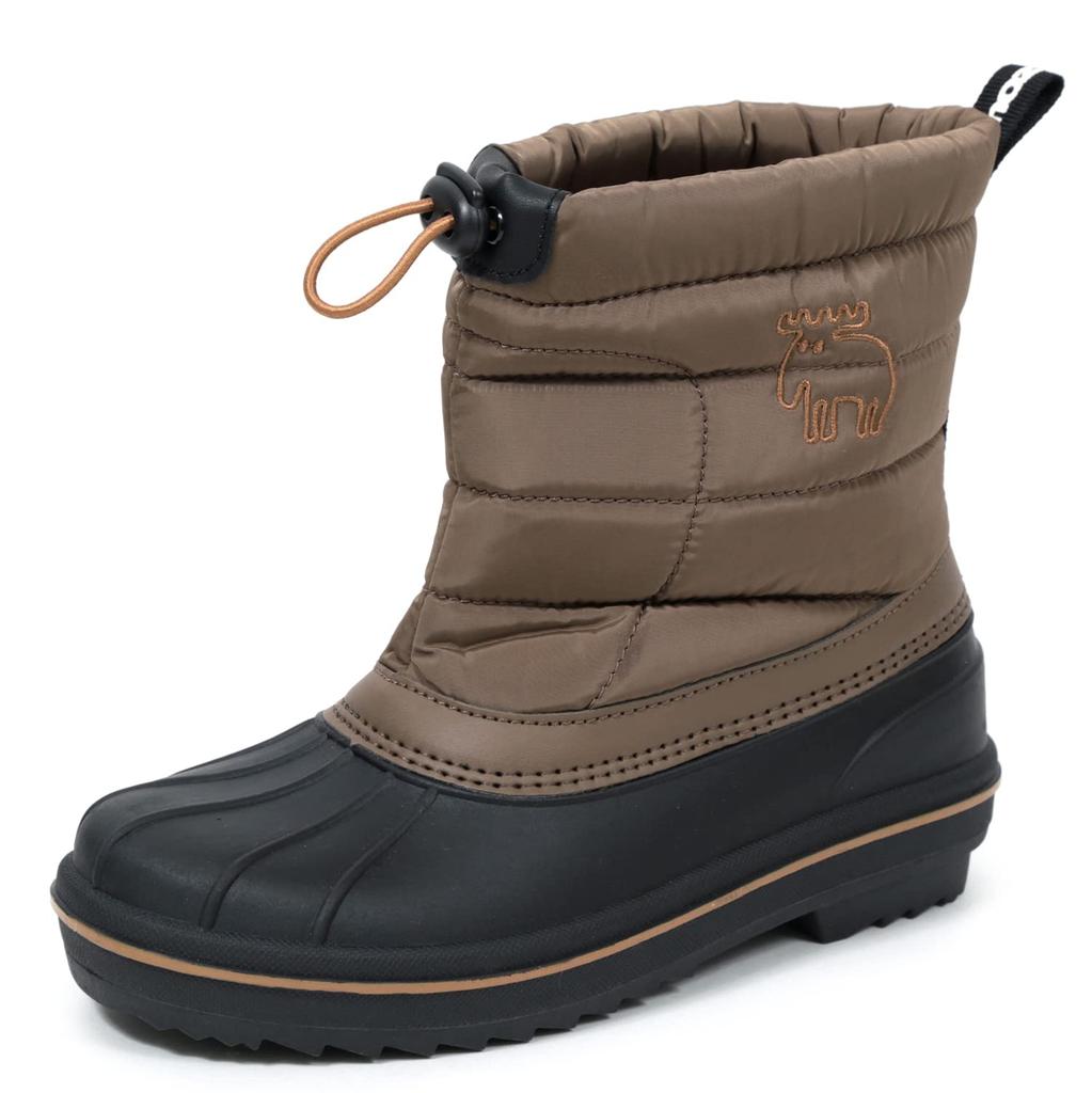 Mozu Bean Down Inner Elastic Size 23cm Boots, Boa, Cuffs, Women's, Camel,