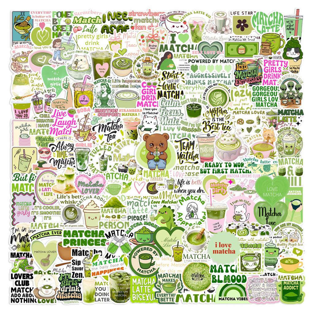 135Pcs/Set Matcha Girl Q-3 Mini Diary Manual Stickers DIY Scrapbooks Album Decor Decals Stickers