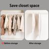 1/3 шт. Подвесные чехлы для одежды с самокомпрессионной молнией, большой емкости, прозрачные, экономящие место