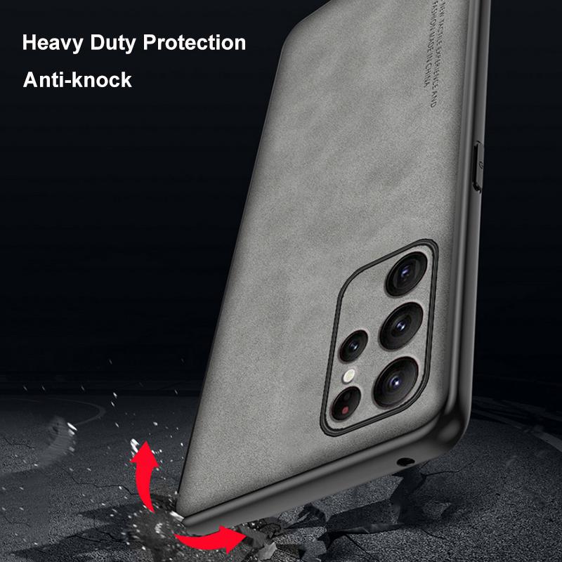 Luxury PU Leather Case For Samsung Galaxy S22 S21 Plus S22 Ultra Cover Silicone Phone Case For Samsung S21 Ultra S22 Plus Coque