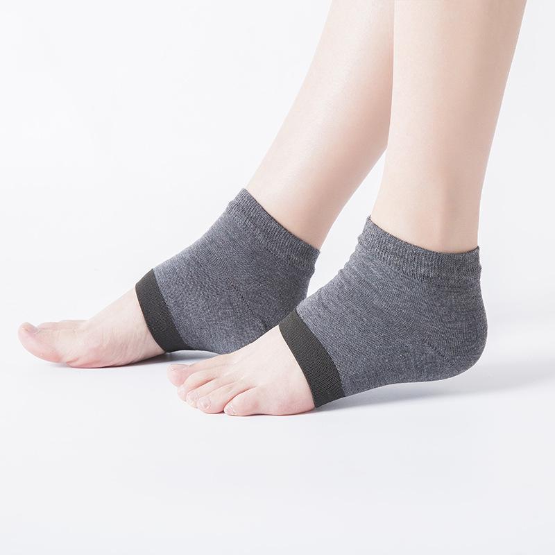 Silicone Anti-Crack Heel Socks for Men & Women - Protective Foot Cover To Prevent Heel Cracking
