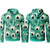 Y2K Spooky Halloween 3D Print Hoodie Men Women Scary Creature Eyeball Graphic Pullover Autumn Holiday Party Cosplay Sweatshirt