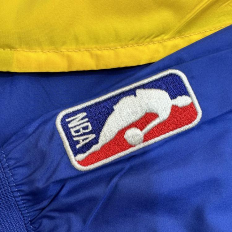 Nike X NBA Collaboration Jacket Golden State Warriors Hooded Zipper Comfortable Kids Jackets Blue 3Z2B7FEKR-WAR