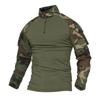 Men's Outdoor Tactical Hiking T-Shirts,Military Army Camouflage Long Sleeve Hunting Climbing Shirt,Male Breathable Sport Clothes