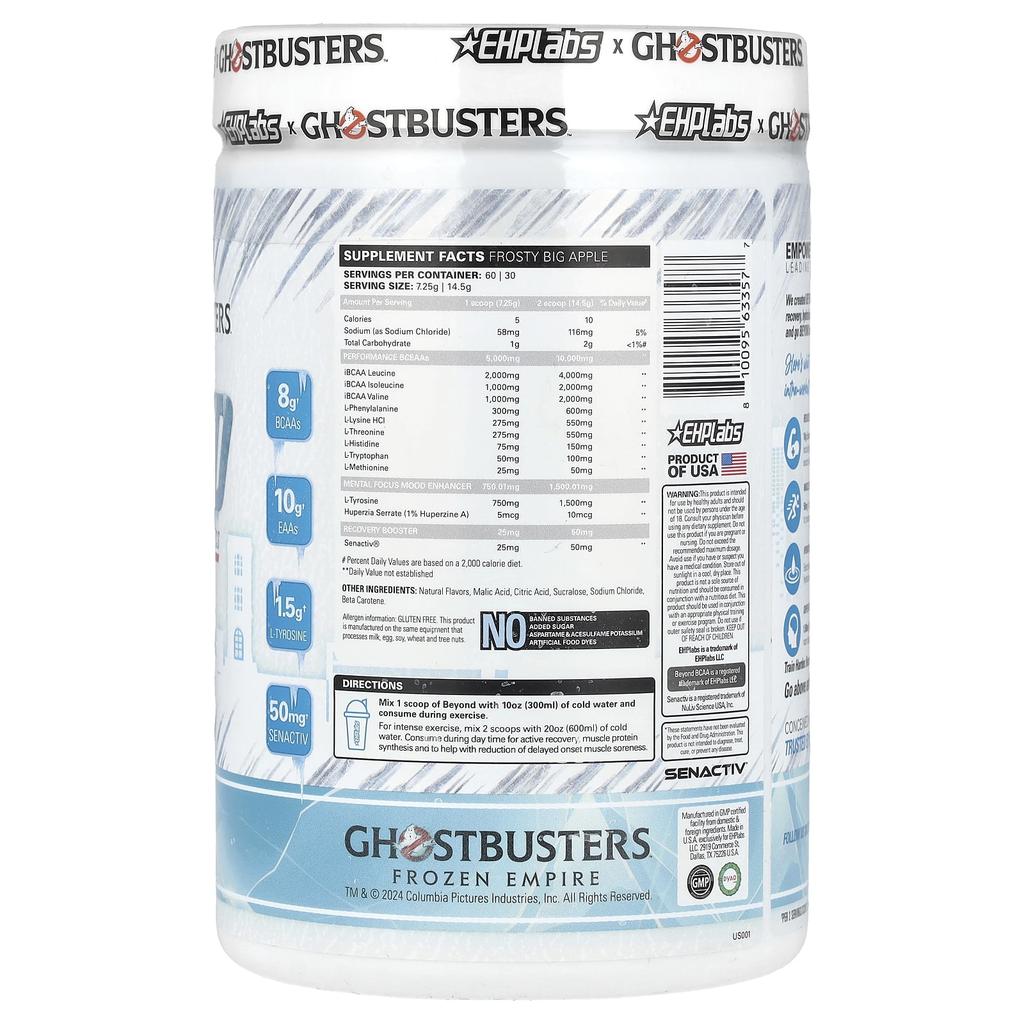 Ghostbusters, Vegan, Bcaa-Eaa, Frosty Big Apple, 435g (15.33oz)