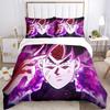 Dragon Ball Super Saiyan Print 3Pcs Bedding Setduvet Cover With 2 Bedropillowcase Home Birthday Gift