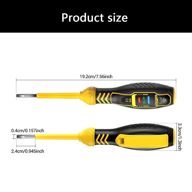 Digital Voltage Tester Pen Not Contact Detection with LED Indicator Buzzers Alarm for Circuit Breaker Live Wire Testing