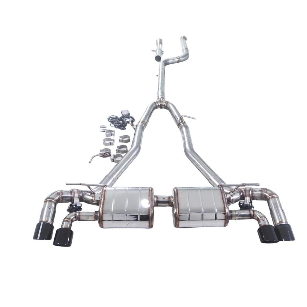 Compatible Exhaust for BMW 530i/540i G30 3.0T - Modified Dual Cat-back Muffler with Dual Valve