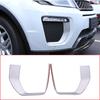 Car Styling Front Fog Light Cover Fog Lamp Frame Trim ABS Silver  For Land Rover Range Rover Evoque 2016-2018 Interior