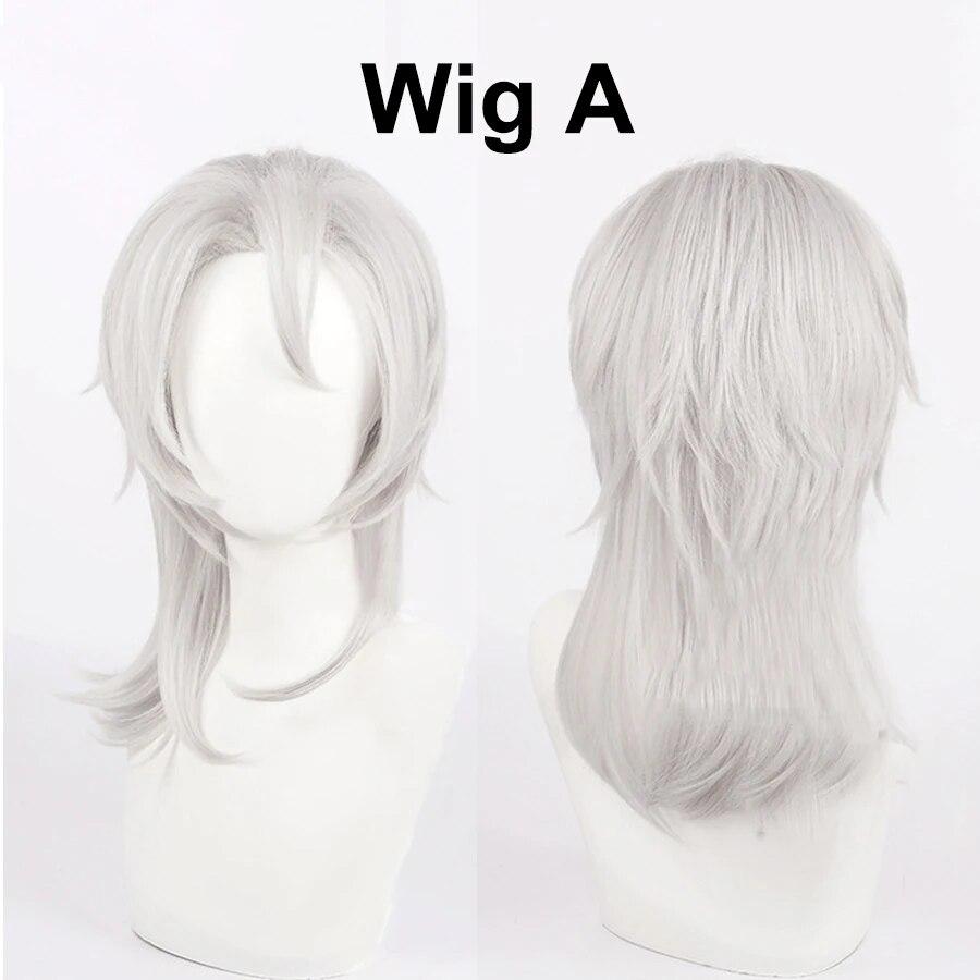 Tengen Косплей Аниме Demon Slayer Kimetsu No Yaiba Косплей Костюм Uzui Tengen Униформа Серебряный Парик Костюмы на Хэллоуин Экипировка