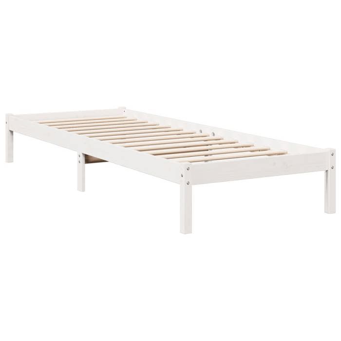 VidaXL Cadre de lit extra long sans matelas 80x220 cm bois massif pin, lit, meuble de chambre, lit en bois, lit simple, 852415