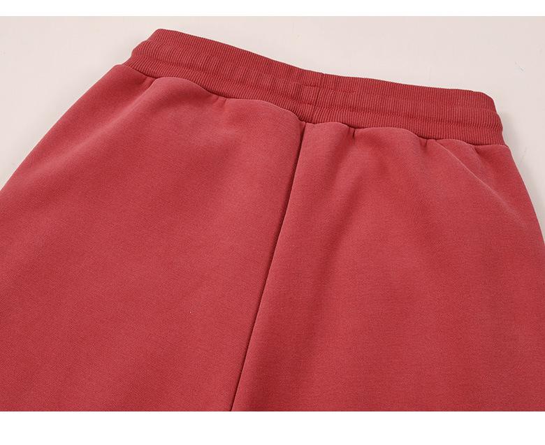 Женские темно-зеленые облегающие хлопковые спортивные штаны - Теплые, Повседневные, Плюс бархат Осень/Зима 2025