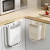 Cabinet Door Trash Can Kitchen No Need To Bend Over Wall-mounted Trash Can Foldable Cabinet with Large Capacity