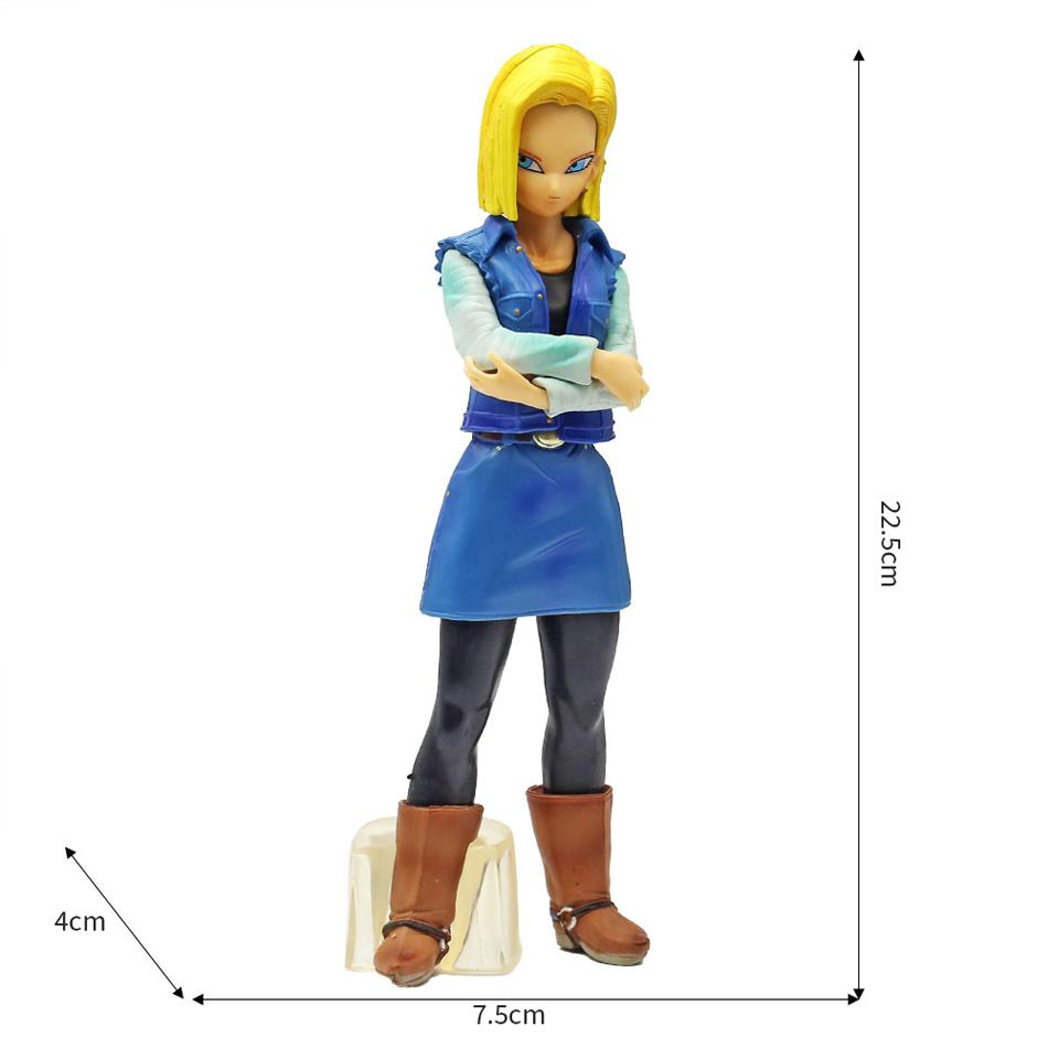 Anime Z Android 17 18 Figure Android 18 PVC Action Figures Collection Model Toys for Children Christmas Gifts
