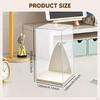 Clear Display Case for Doll Keychains,Storage Box All Round Collectible Toys Stackable