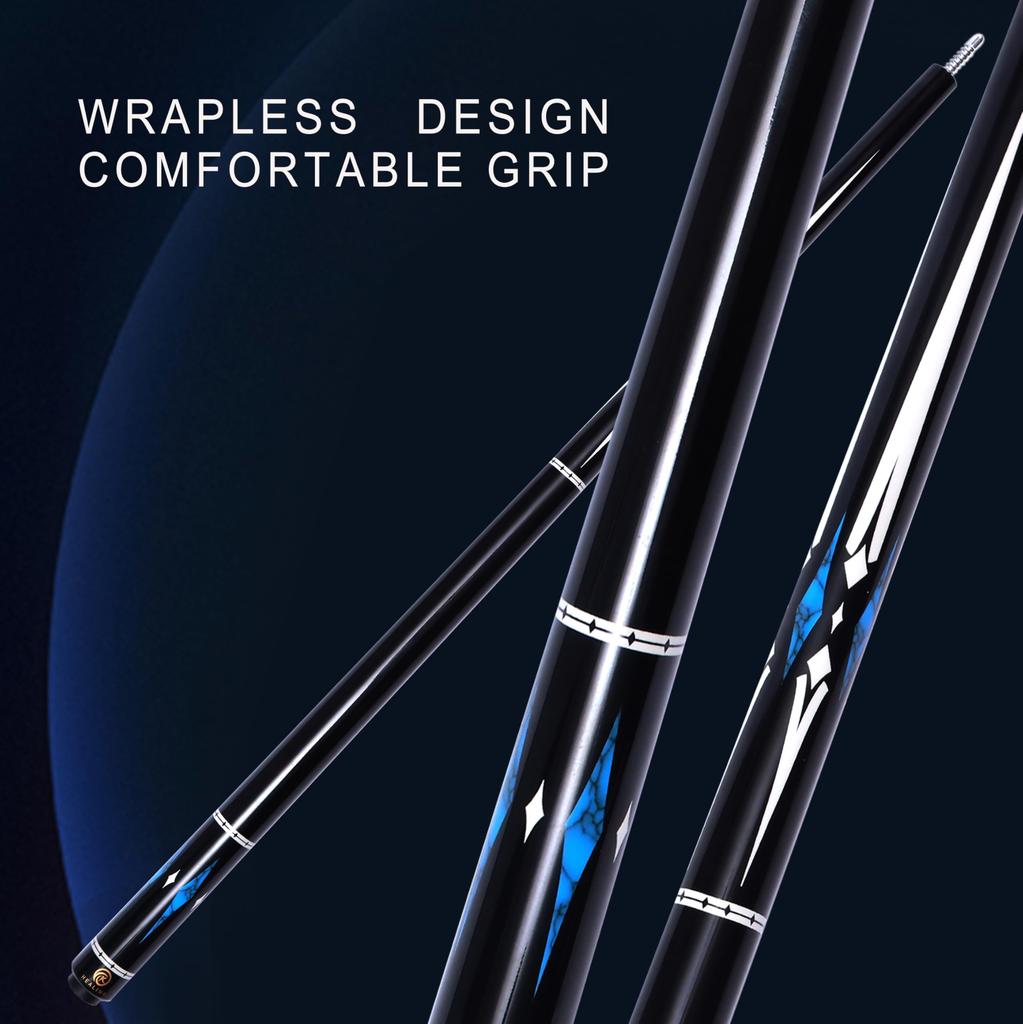 KHEALING Бильярдный кий Карбон Наклейка из свиной кожи Черный Электрическое дерево Наклейка Т 700 Карбоновое волокно 58 дюймов Бильярдные принадлежности Соединение Ручная работа Прямой Подходит 9 шаров унц