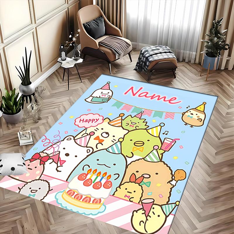 Custom personalization Sumikko Gurashi Area Rug - Perfect For Kitchen, Bathroom,Laundry Room Decor Large Size Available,Gift All Seasons