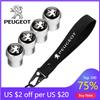 2026 Hot Car Sticker For Peugeot 207 3008 206 208 308 307 407 508 2008 5008 Aluminum Metal Car Tire Valve Cover Car Badge Nylon