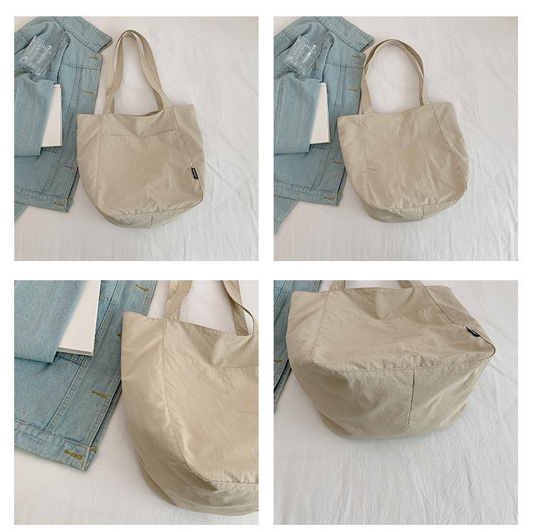 Японская водонепроницаемая нейлоновая повседневная женская сумка-тоут для весны/лета – Большая вместимость, стильная сумка на одно плечо