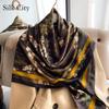 High-quality Luxurious Silk Scarves Headband Scarfs Neck Scarf For Women Chain Silk Scarf Women's Decorative Shawl