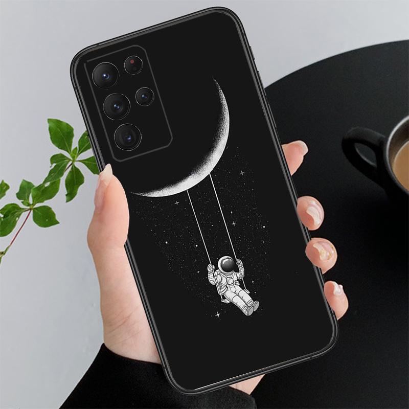 Чехол для телефона Космическая Планета Луна Астронавт для Samsung Galaxy A52S A21S A33 A23 A35 A55 A14 A32 A52 A53 A54 A51 A71 A15