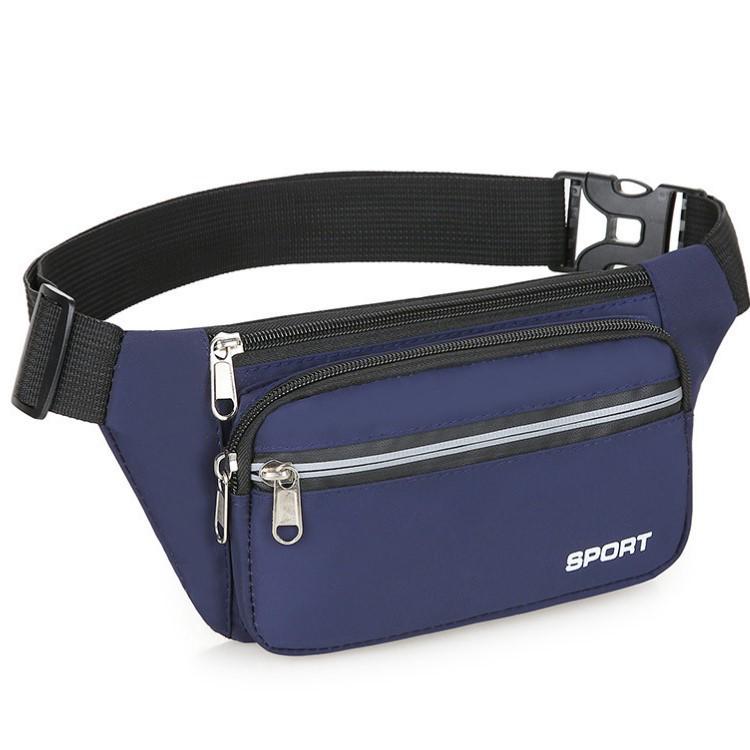 Unisex Waterproof Multi-pocket Waist Bag - Durable Mobile Phone Fanny Pack