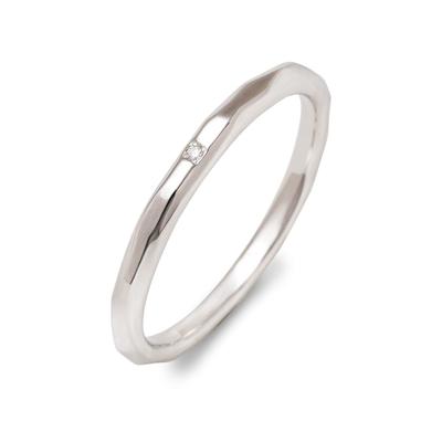 LEGAN Diamond White Размер Натуральный Свадебный Сделано в Японии Кольцо, Золото, 13, K10WG, Бриллиант, Ободок, Женское,