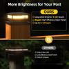 1/2Pcs Solar Powered Post Cap Lights Waterproof Automatic Charging Easy To Install Wireless LED Deck Fence Lights