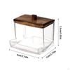 Cosmetic Cotton Swab Organizer with Lid