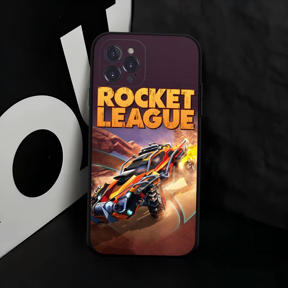 Игровой Чехол для Телефона R-Rocket League Черный Мягкий Силикон ТПУ Чехол для Телефона Для IPhone 11 12 13 14 15 16 17 Pro Plus Mini Max