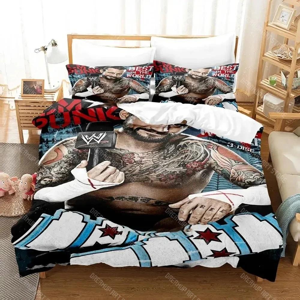 CM Punk Aew Лучший в мире комплект постельного белья Пододеяльник Постельный комплект Одеяло Чехол Наволочка Одеяло размера King Queen Для мальчиков Взрослых