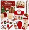 Christmas Gift Set for Girls 24 Days Advent Calendar DIY Blind Box Christmas Tree Ornaments Holiday Surprise Toys