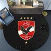 Al Ahly Sporting Club Round Area Rug,Carpet Rug for Living Room Bedroom Sofa Playroom Decor,Non-slip Floor Mat