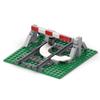 Trains Railway Crossings Lifting Railings Track Accessories Assembly MOC City Traffic Road Building Block Accessories