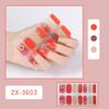 ZX 3D Waterproof No-Cure Gel Nail Wraps, Full Cover Japanese & Korean Style Spring & Summer Nail Stickers, Nail Patch Films