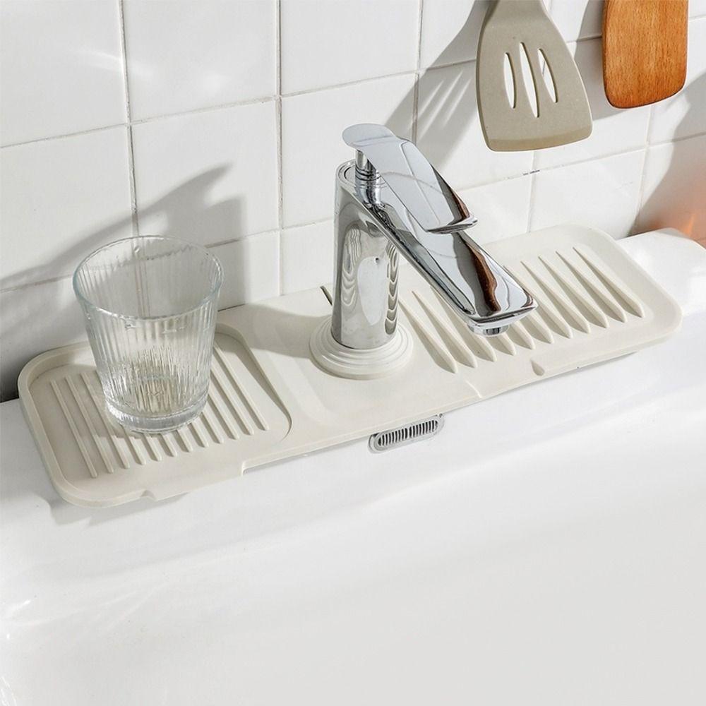 Силиконовая накладка на смеситель, брызговик за смесителем, складной дренажный коврик