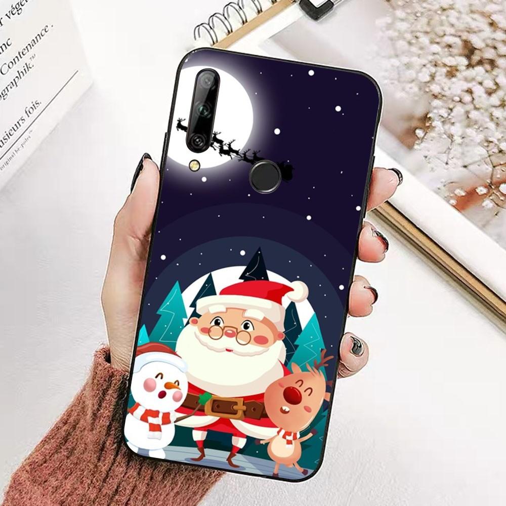 Рождественский Мультяшный Чехол Для Телефона На Новый Год Для Huawei Honor 10 lite 9 20 7A pro 9X pro 30 pro 50 pro 60 pro 70 pro plus
