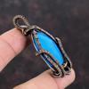 Спящая красавица бирюзовый драгоценный камень кулон медная проволока обернутый кулон медные украшения ручной работы Спящая красавица бирюзовые украшения для подарков