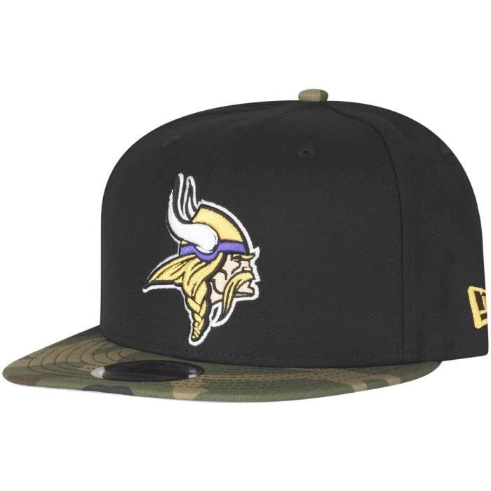 Casquette 9FIFTY - New Era - Minnesota Vikings - Noir camo - Taille unique - Automne/Hiver
