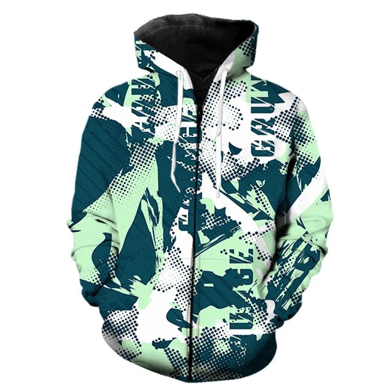 Толстовка с капюшоном и принтом в виде цветных букв 3D-граффити, мужская толстовка с капюшоном, модная толстовка с капюшоном
