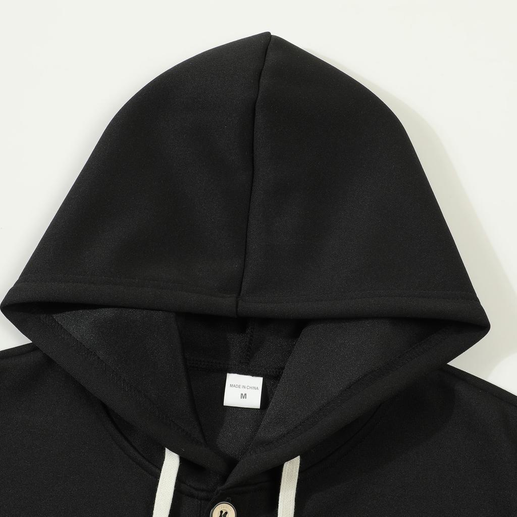 Черные толстовки больших размеров для мужчин и женщин 2025 года на осень и зиму, парные толстовки