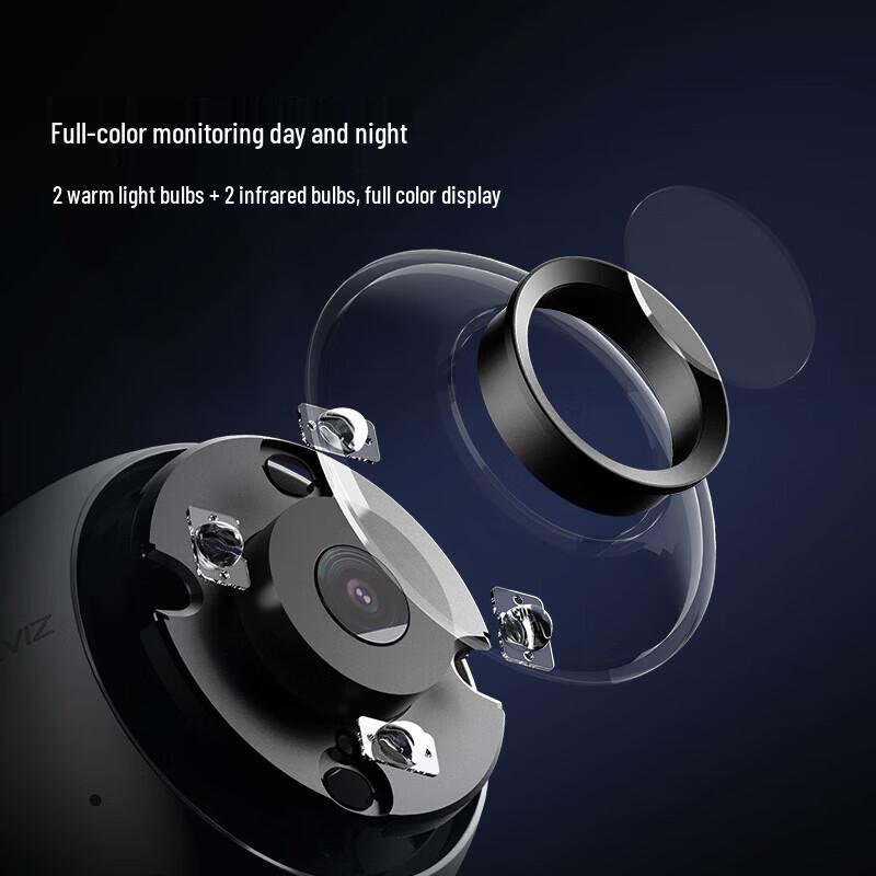EZVIZ C3W 4MP Outdoor Full-Color Wi-Fi Security Camera CN plug (adapter included)