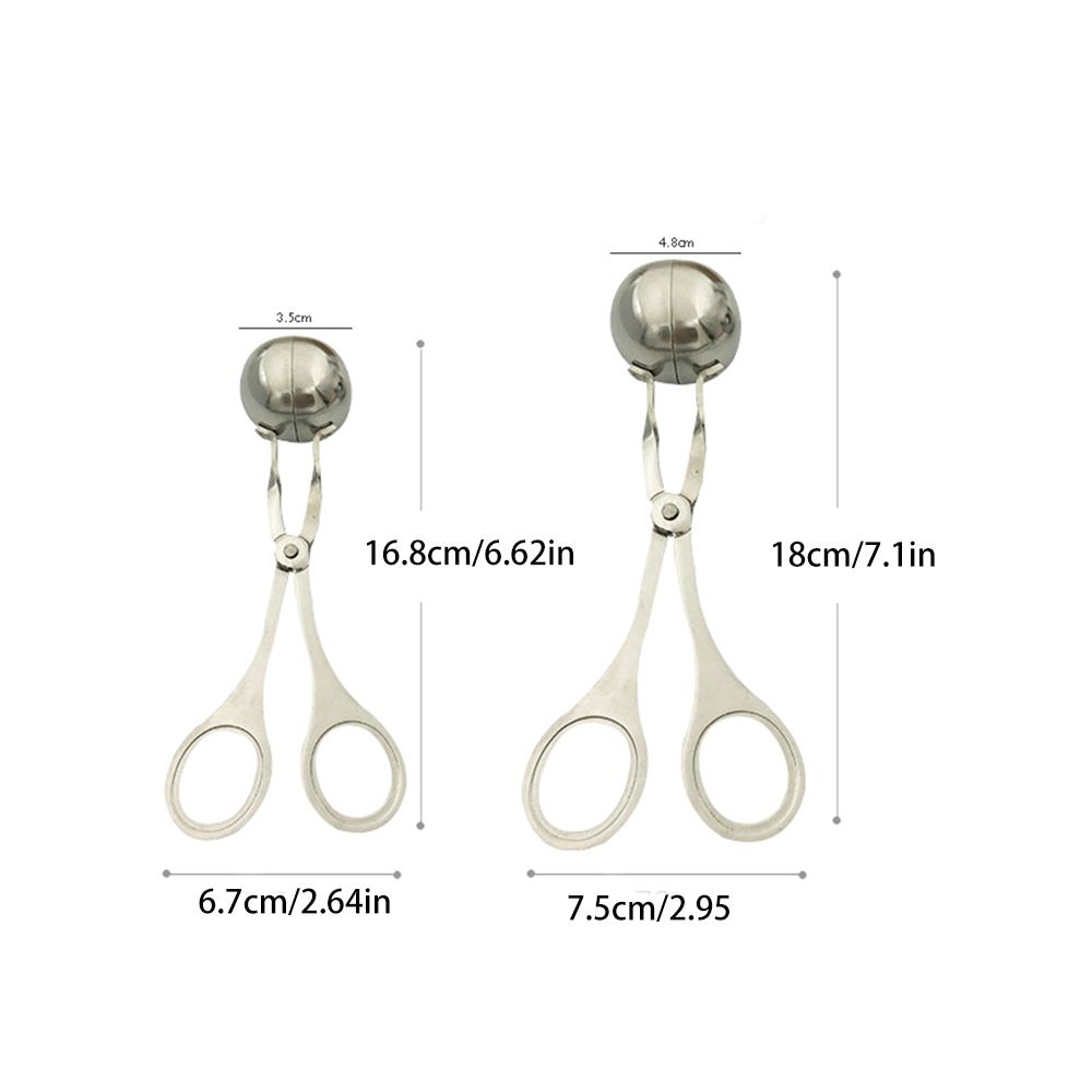 Нержавеющая сталь Серебряная форма для фрикаделек Кухонные инструменты Ложка для фрикаделек Машина для приготовления фрикаделек Кухонная утварь