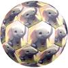 1pc Elephant Flowers Theme Soccer Ball Football, Size 5, Lightweight PVC, Outdoor Training Soccer Ball,Gift c6529