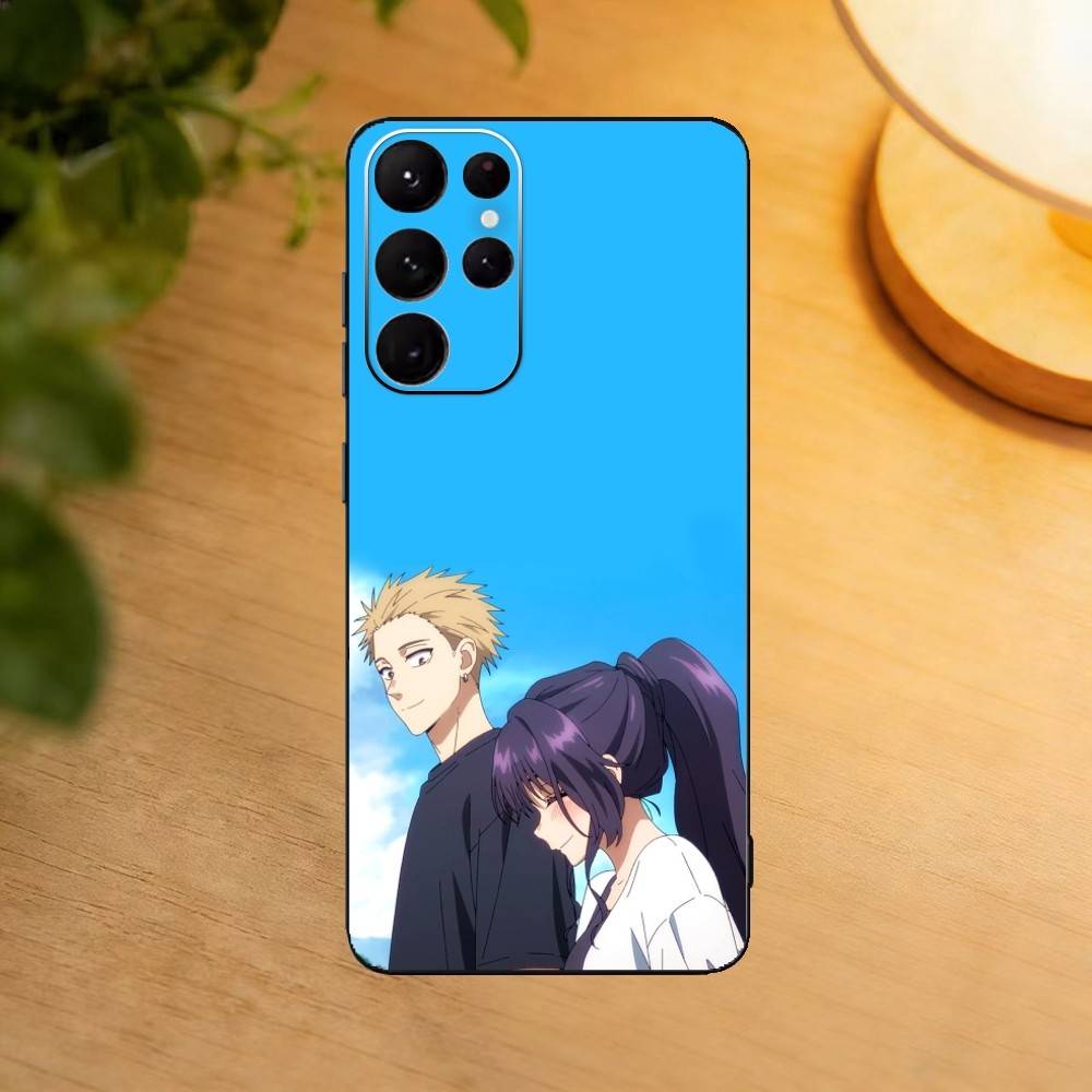 Чехол для телефона Rintaro T-Tsumugi K-Kaoruko Waguri для Samsung S25,24,23,22,30,21,10,9,Ultra,Plus,Lite, Мягкий черный чехол