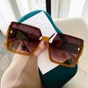 Square Large Frame Douyin High-end Sunglasses European and American Fashion Trend UV-resistant Sunglasses