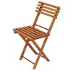 Ensemble de meubles de jardin - Springos® - BS001LB - Bois de hêtre imprégné - 2 chaises + 1 table - Brun clair