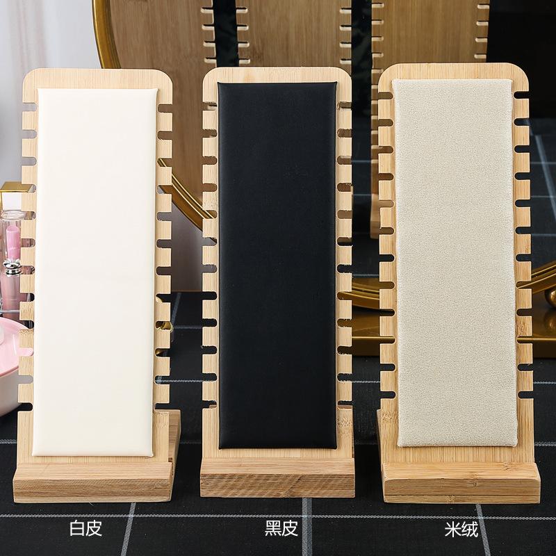 Simple Necklace Display Stand Jewelry Props Necklace Hanger Pendant Jewelry Display Stand Solid Wood Jewelry Stand